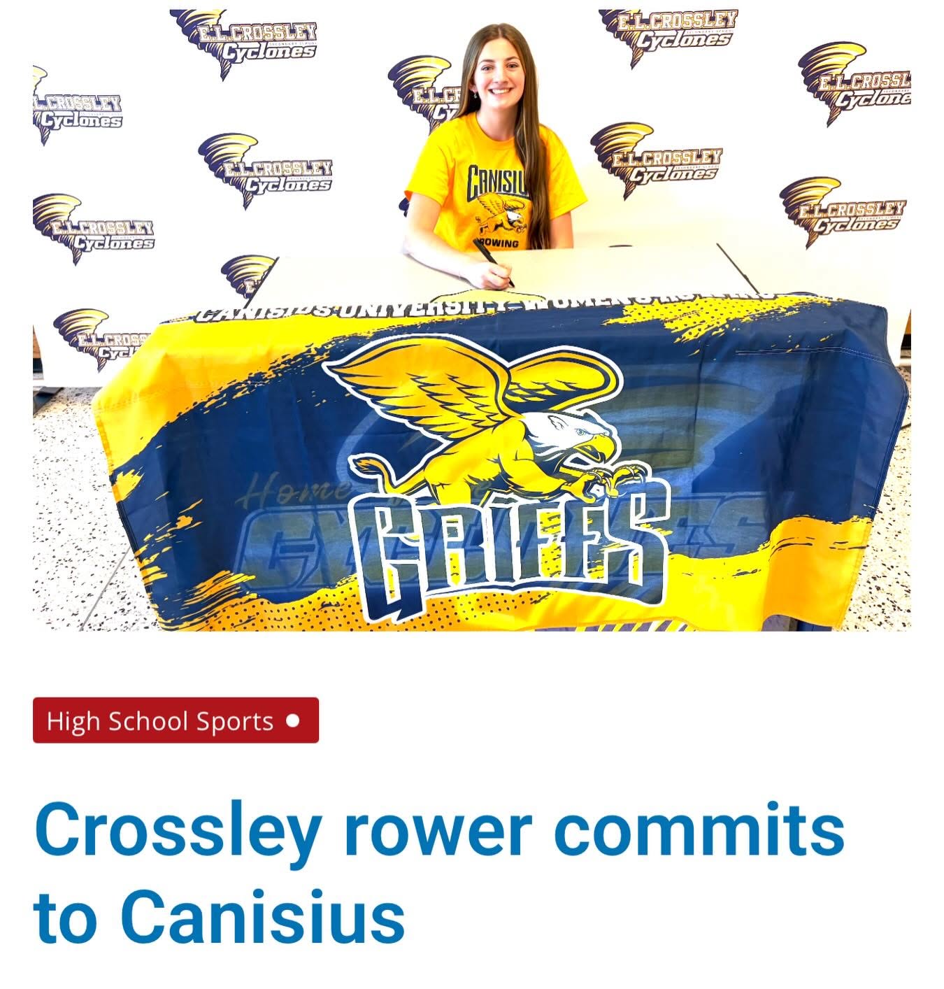 Amelia Priestley signs with Canisius